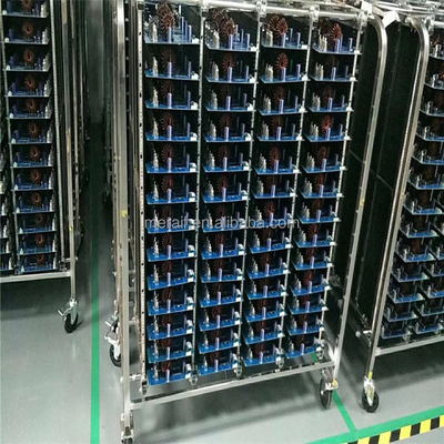 Тележка оборачиваемости вагонетки нержавеющей стали Meraif оптовая ESD/ESD/противостатический PCB покрывают вагонетку хранения